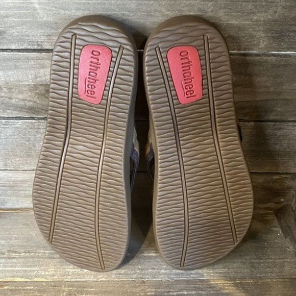 Womens Orthoheel Brown Comfort Arch Support Flip Flops Sandals Size 7 M GUC‎ - Picture 5 of 6